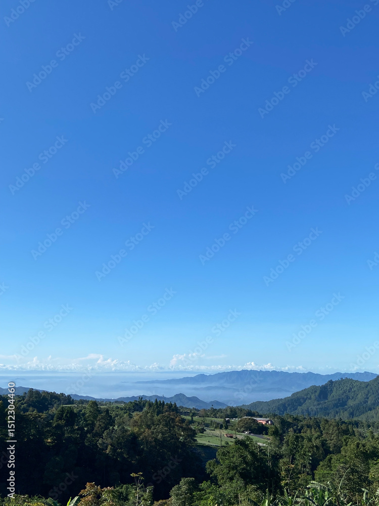 landscape with mountains and blue sky landscape with mountains and blue sky