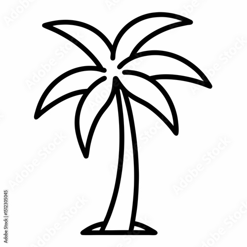 Palm Tree – Tropical Nature, Beach Landscape & Summer Vacation Paradise Element