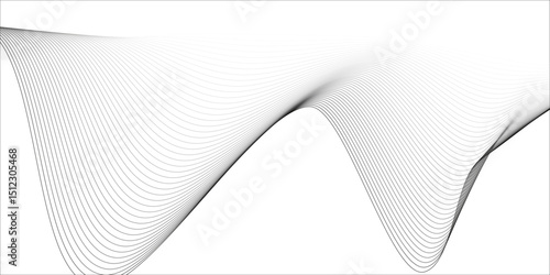 Abstract wave elements. Seamless wave pattern. Wavy curve line art striped graphic template. wavy horizontal lines. Vector border design element