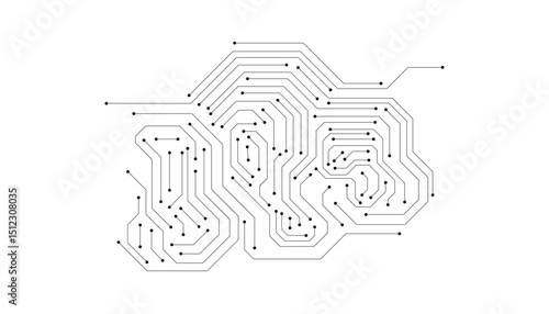 Abstract Technology Background , circuit board pattern 