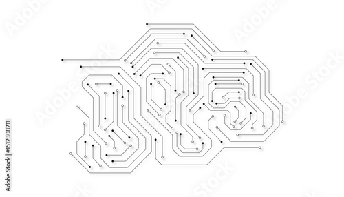 Abstract Technology Background , circuit board pattern 