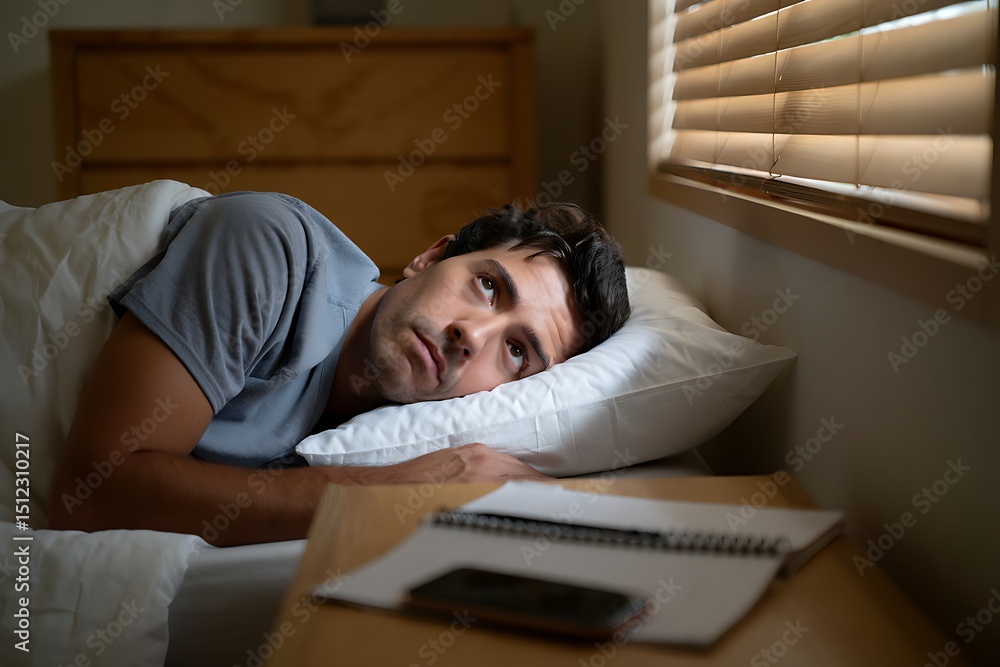 Fototapeta premium a man wants to sleep