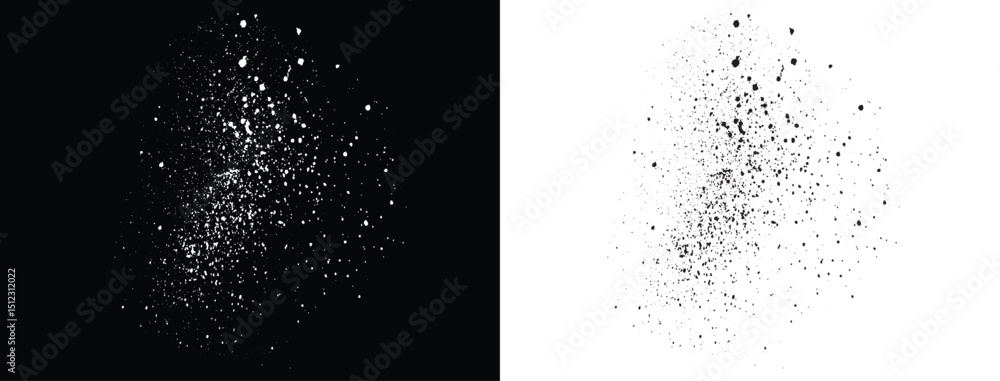 Ink splatter dirty black and white distressed isolated blood background design Ink splatter dirty black and white distressed isolated blood background design