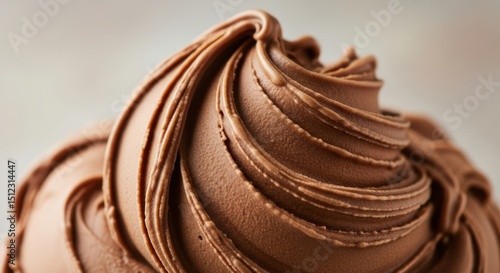 Delicious chocolate ice cream swirl for national ice cream day celebration