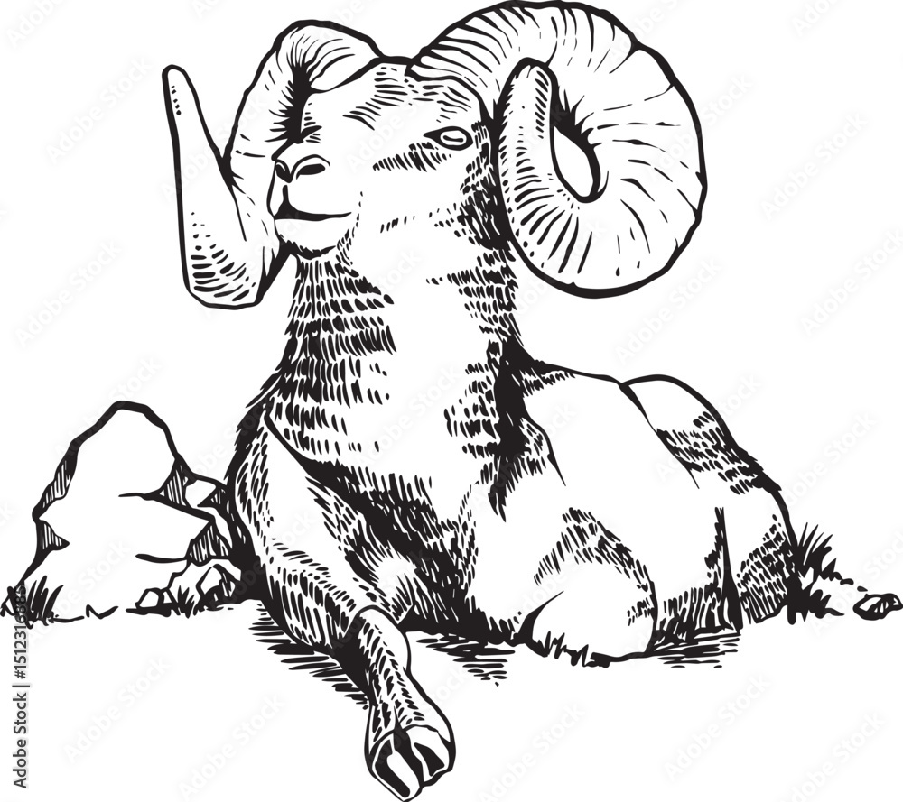 Fototapeta premium Bighorn_Sheep