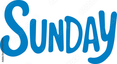 Happy Sunday  A Colorful, Hand-Lettered Design