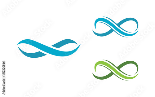 Infinity logo Design Vector icon illustration design template v.3