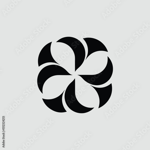 three,layered,rosette,icon,sono tumi