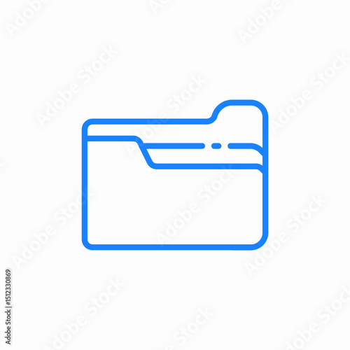 open folder icon sign vector