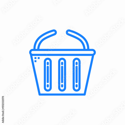 shopping basket icon sign vector