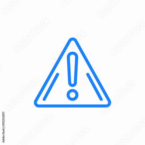 warning triangle icon sign vector