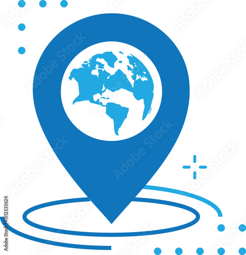 Global Tracking -Logistics Delivery And Transport Flat Color Icons