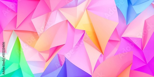 Abstract colorful geometric triangle mosaic pattern background
