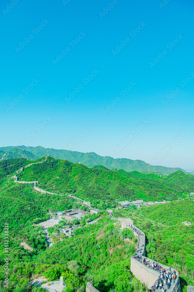 Obraz premium 中国 万里の長城からの景色