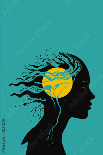 Communication, Man, Woman, Relationship, Couple, Breakdown, Mind, Panic, Psychology, Thoughts, Artwork, Vector