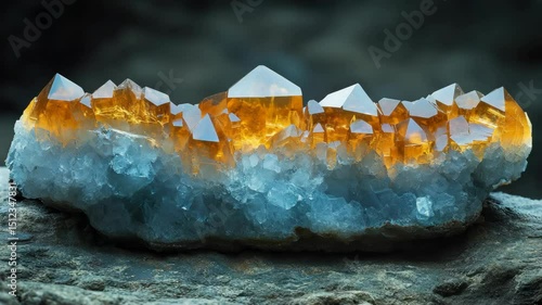 Crystal Formation on Mountain Peak