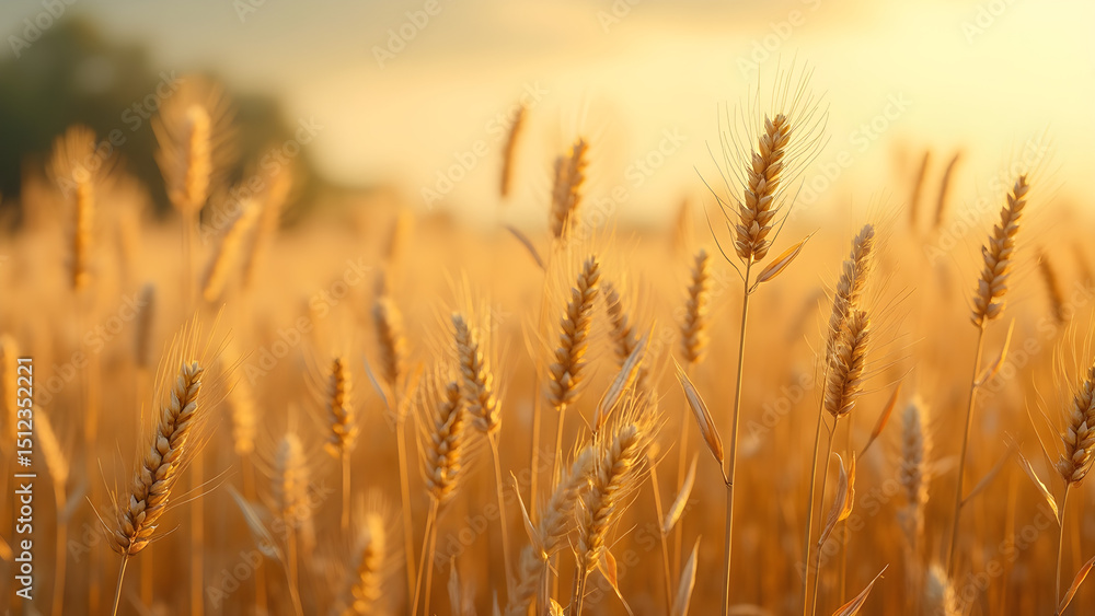 Golden fields of wheat in summer. Swaying wheat fields under clear skies. Ultra-realistic summer landscape photography. Peaceful countryside scenes of wheat. Golden fields of wheat in summer. Swaying wheat fields under clear skies. Ultra-realistic summer landscape photography. Peaceful countryside scenes of wheat.