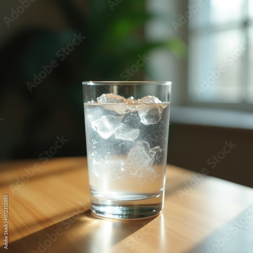 Wallpaper Mural glass of water with ice Torontodigital.ca