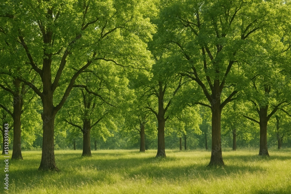 Lush green trees in forest Lush green trees in forest