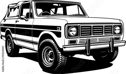 old truck vector