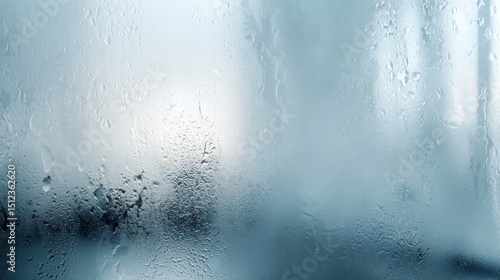 Water Droplets on Glass Surface