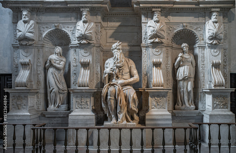 Fototapeta premium Michelangello statue , Rome