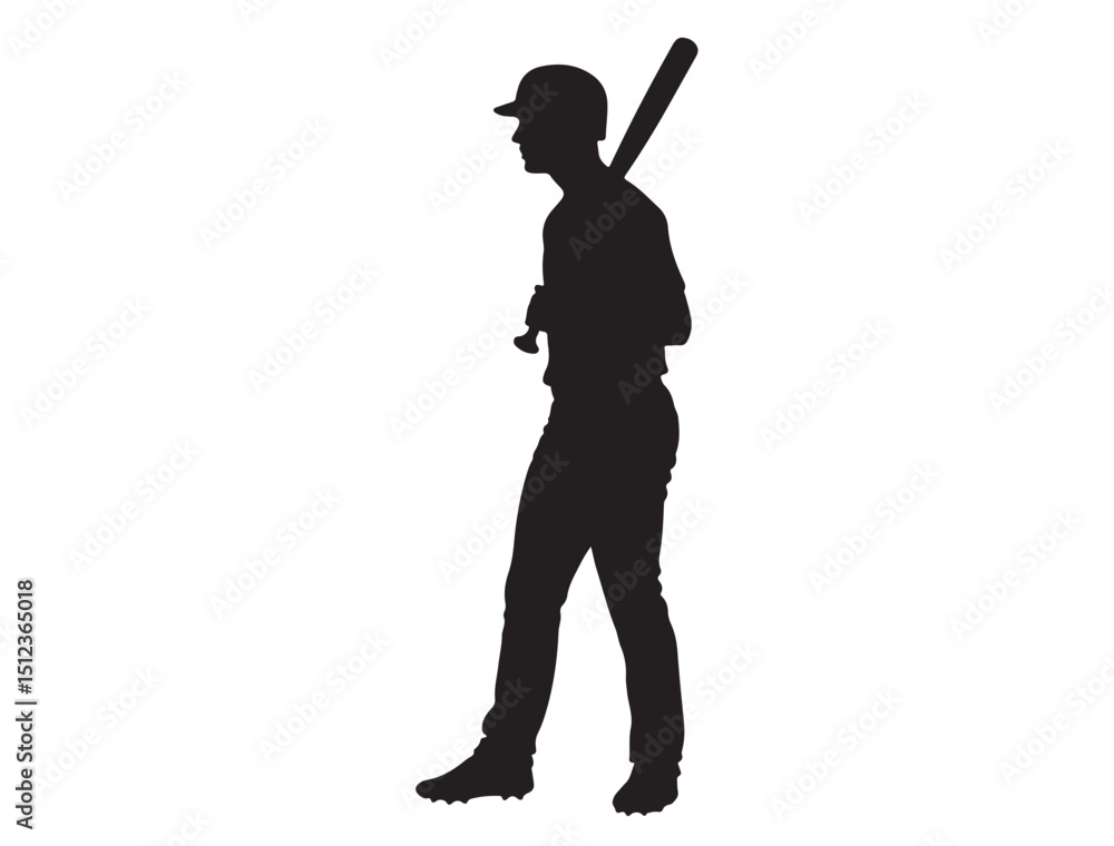 Baseball Player Silhouette Baseball Player Silhouette