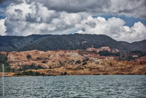 Nickel extraction on Sulawesi's island (Indonesia).