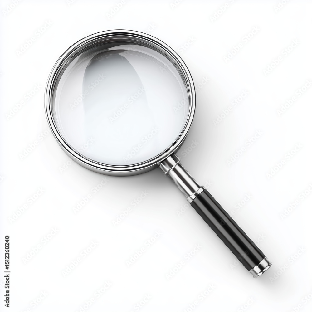 Magnifying Glass: A Detailed View , PNG isolated cut out image Magnifying Glass: A Detailed View , PNG isolated cut out image