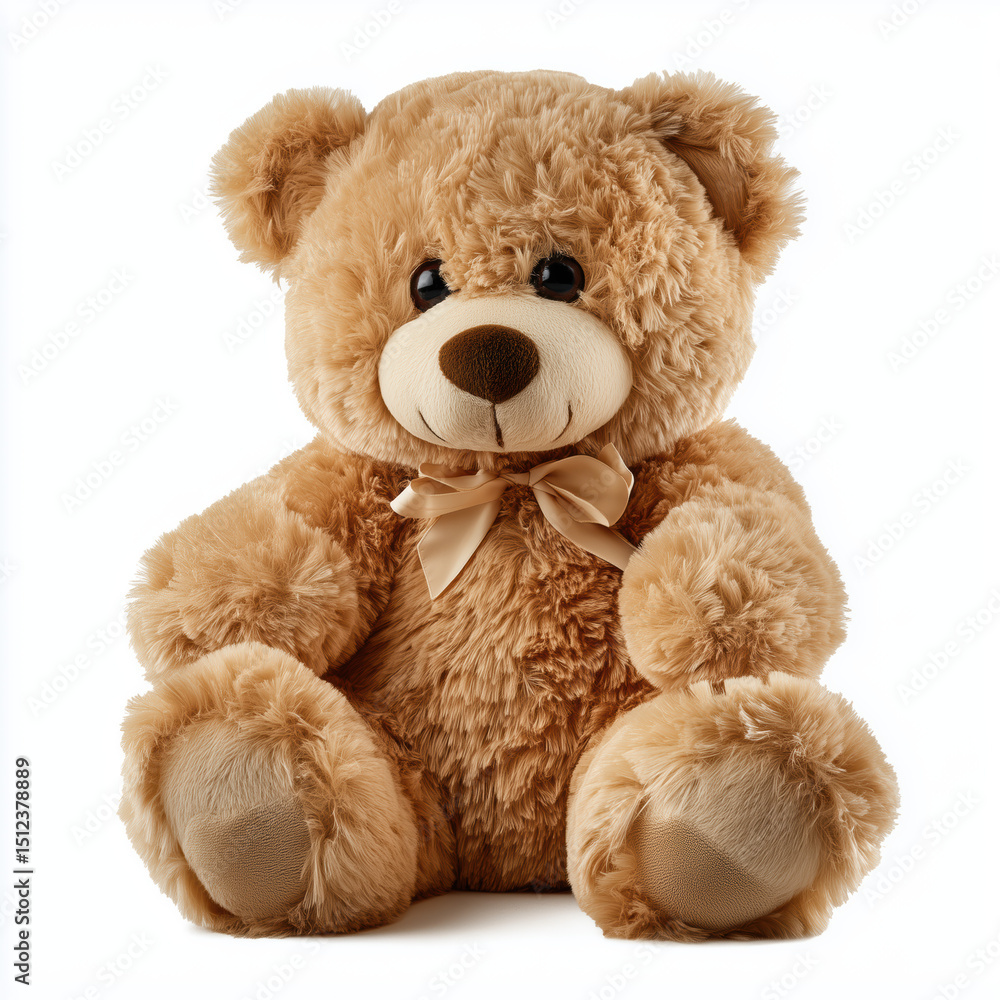 Fototapeta premium Adorable Plush Teddy Bear - Perfect Gift for Kids , PNG isolated cut out image