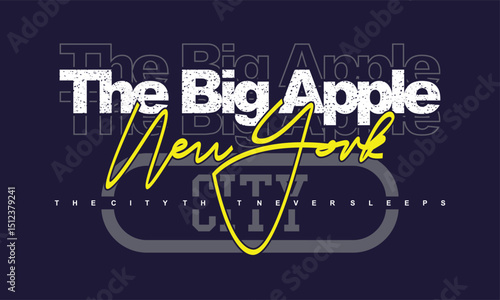 NYC New York City, USA. Vintage typography design in vector illustration.clothing, t shirt,apparel and other uses.
