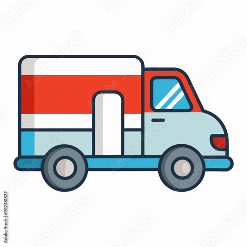 vector illustration of a truck