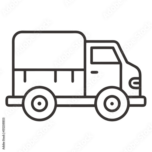 vector illustration of a truck