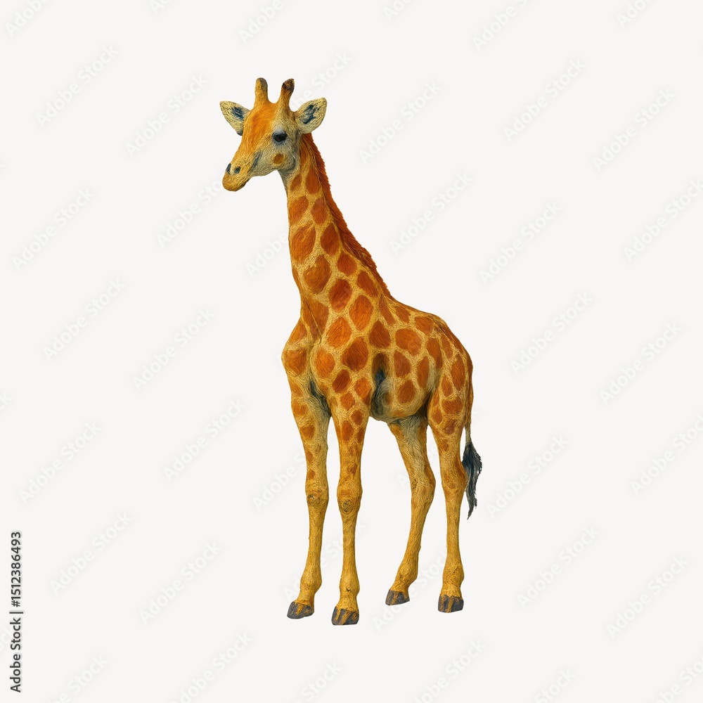 Obraz premium Tall giraffe standing gracefully.