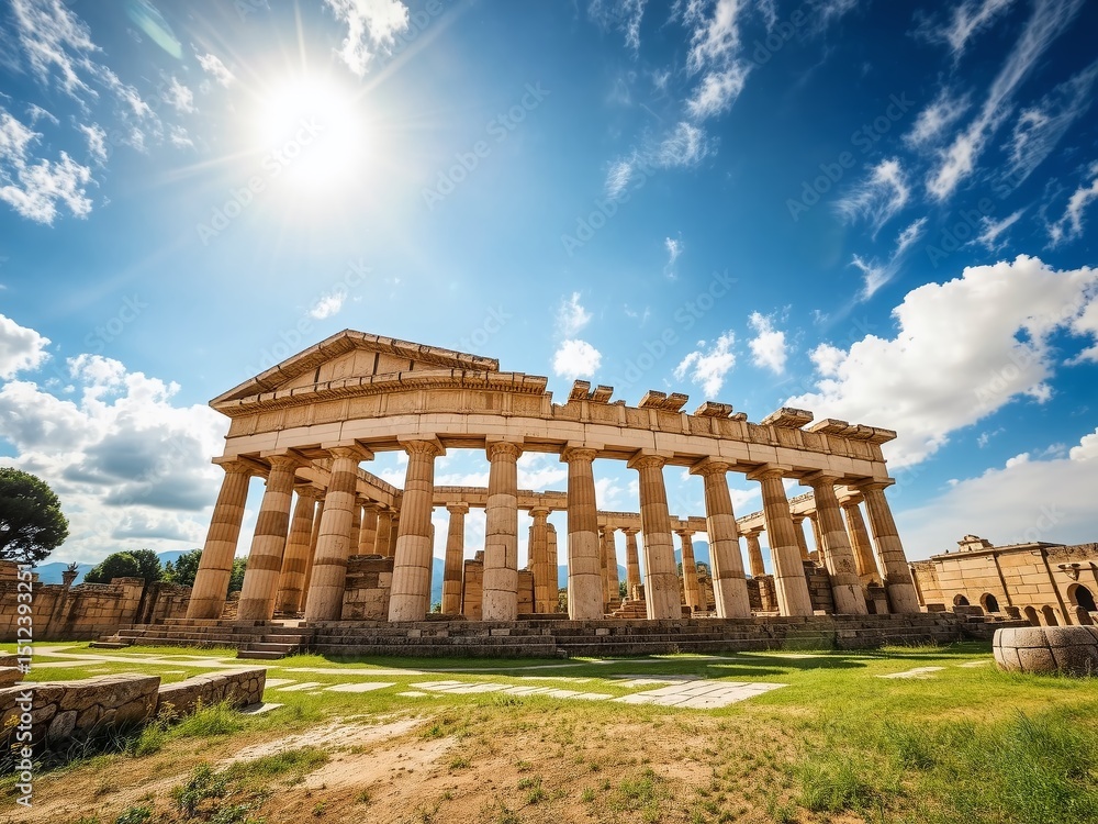 Paestum, Italy - Greek Temples in the Sunshine Paestum, Italy - Greek Temples in the Sunshine