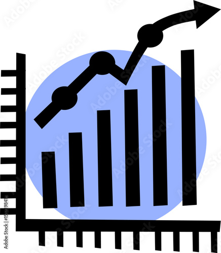 Strzałki i wykresy – ilustracja koncepcji biznesowej
