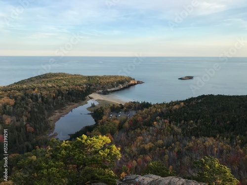 Wallpaper Mural View from the top of Beehive Trail in Acadia National Park, Maine Torontodigital.ca