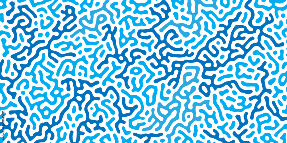 Fototapeta premium Abstract Turing pattern background. Reaction diffusion pattern. chaotic motion. printing clothes, fabrics, sport jersey texture, poster, cards and wallpaper background. seamless pattern. Hand drawn.