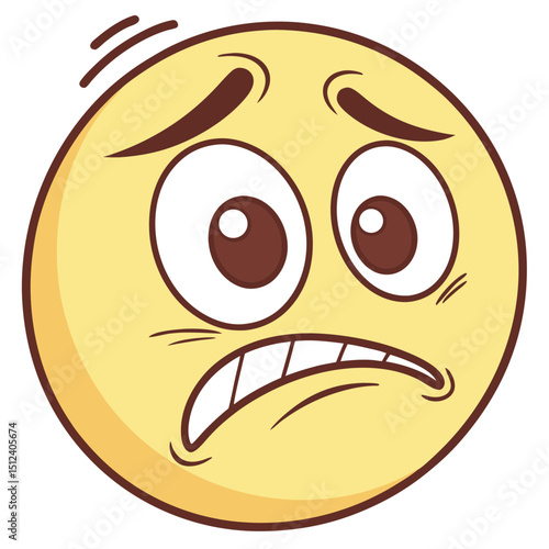 Cute Disgusted Emoji with Wrinkled Nose Expression
