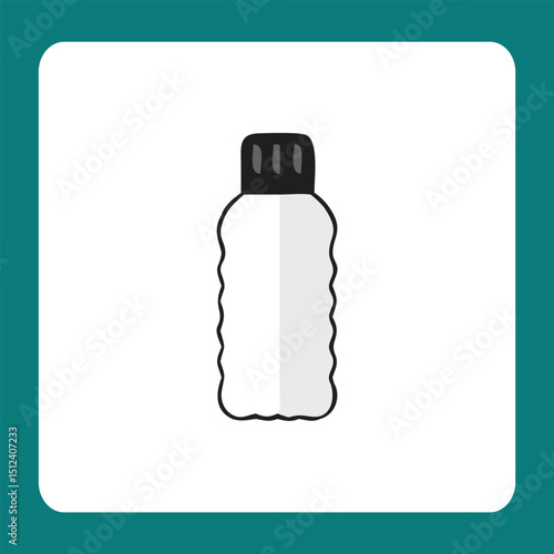 vector illustration of a bottle of water
