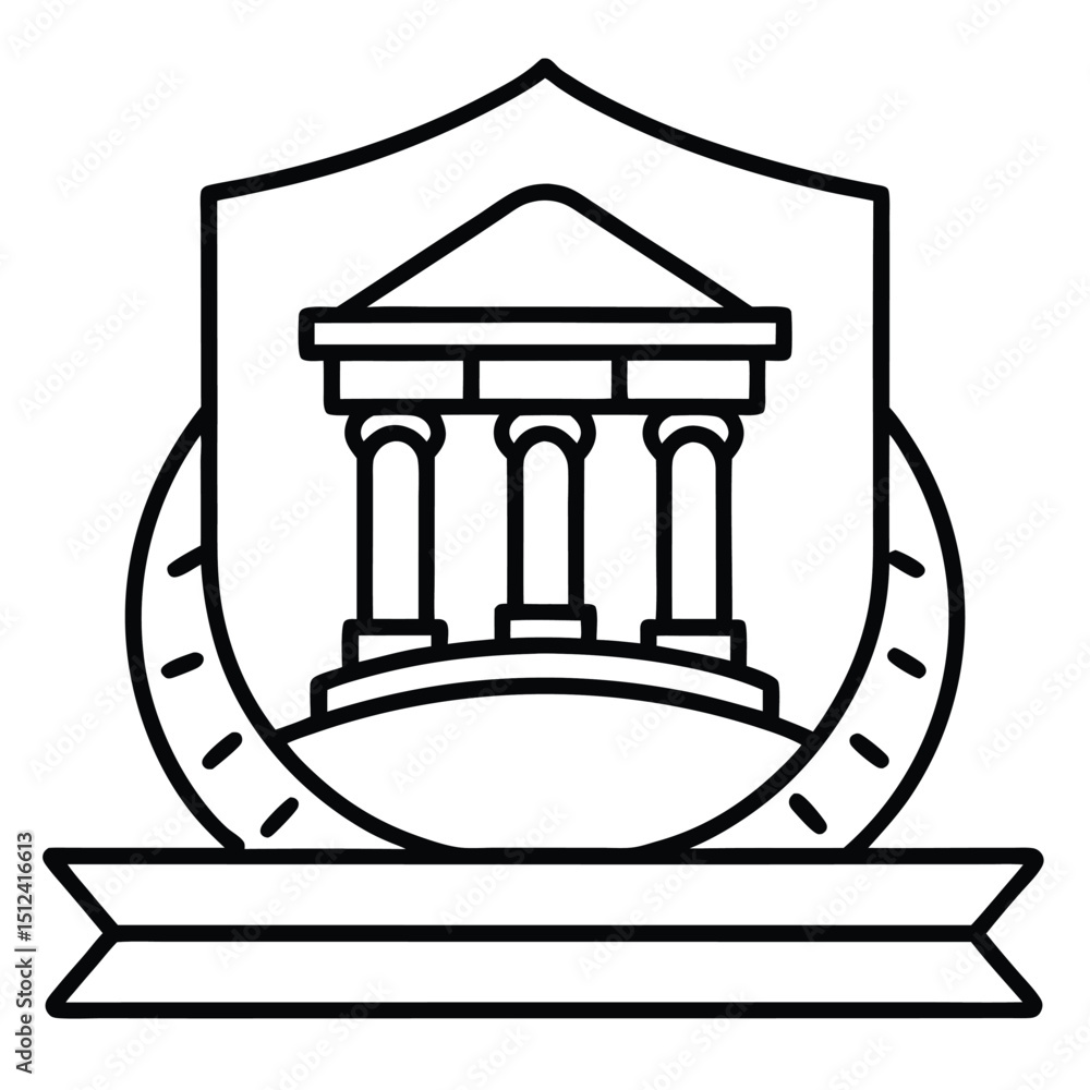 Simple History Icon Design Featuring a Clock or Watch Isolated on a Clean White Background for Versatile Use in Various Projects Simple History Icon Design Featuring a Clock or Watch Isolated on a Clean White Background for Versatile Use in Various Projects