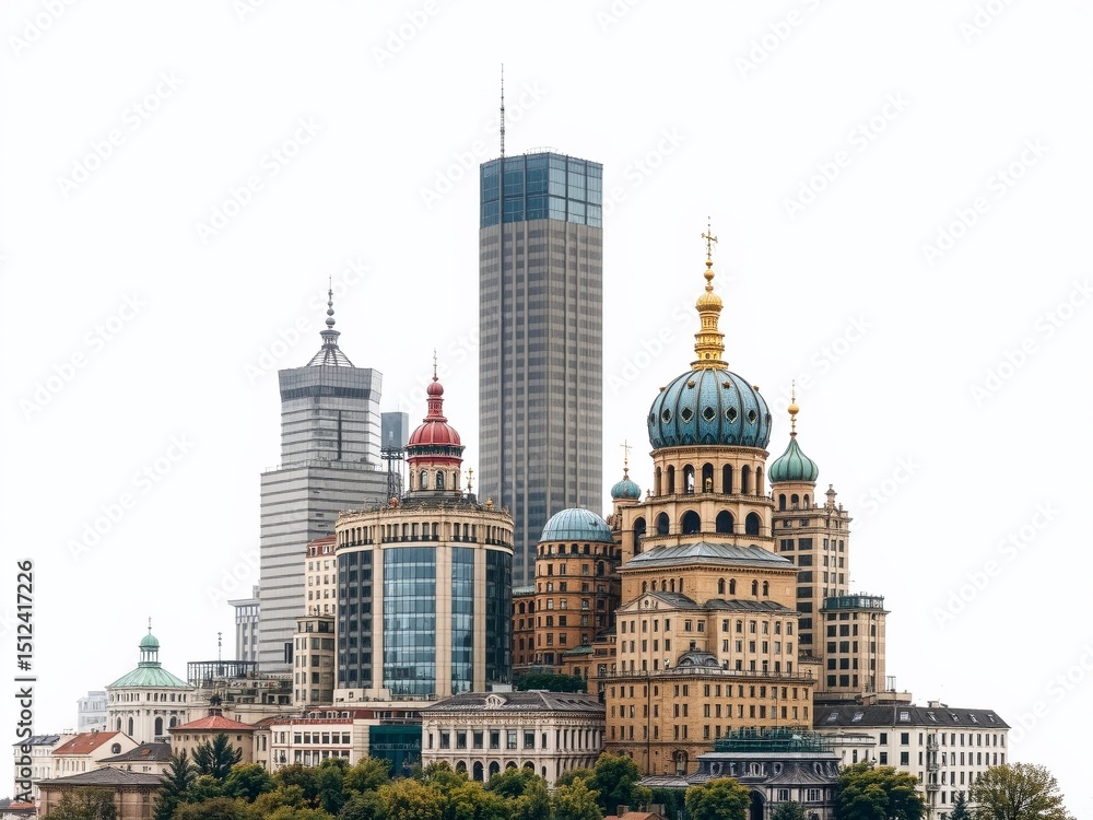 Fototapeta premium Ukrainian Cityscape - Mykolayiv Design