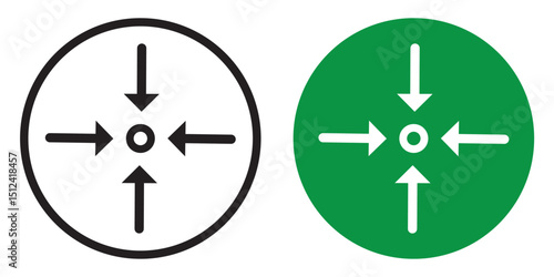 Assembly points sign vector green color flat style. Gathering point. Meeting point icon. Emergency evacuation assembly point. Assembly point sign. Meeting Point Icon set. meeting point & assembly icon