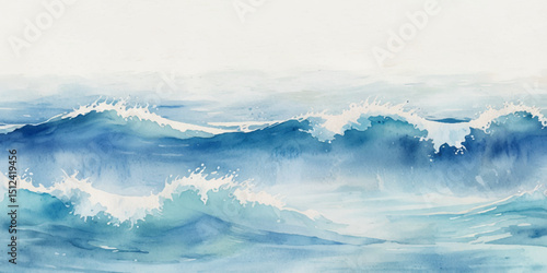 
Beautiful soft blue sea water, ocean wave background. Soft blue and white hand printed creative marble texture ocean background.
