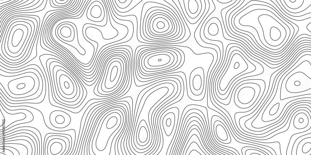 Fototapeta premium Abstract Modern design with White background with topographic wavy pattern design. Geographic abstract grid. Geographic curved, vector illustration. 