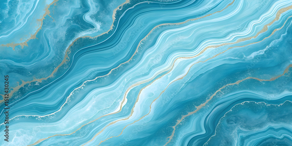 Obraz premium blue abstract background aqua onyx marble texture