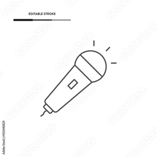 Microphone Icon Vector Design.