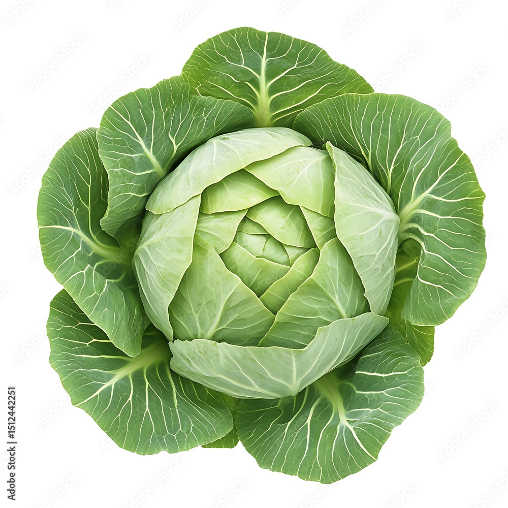 Obraz premium cabbage isolated on white background
