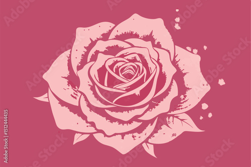 Rose pink grunge background with distressed texture creating an old and vintage feel perfect for adding depth and character to