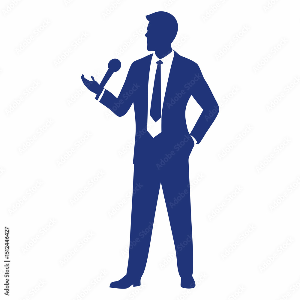 business man with a megaphone business man with a megaphone
